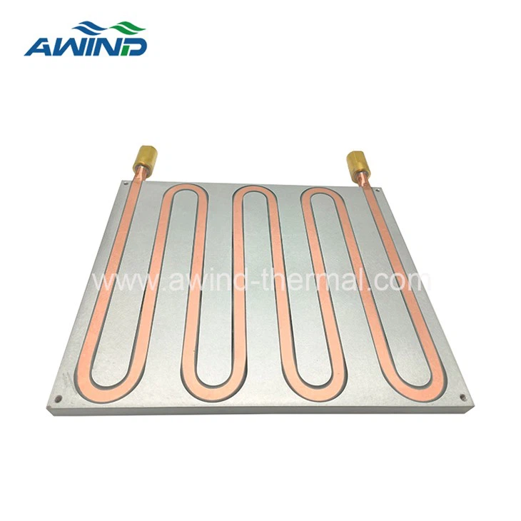 Custom liquid cooling plate for solar panel